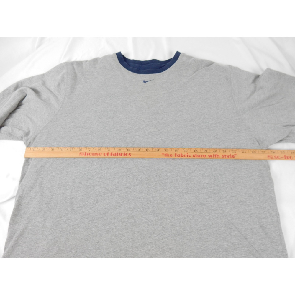 VTG Nike Basketball Reversible Long Sleeve Men XL Y2K Heavyweight Blue Grey - Picture 4 of 6